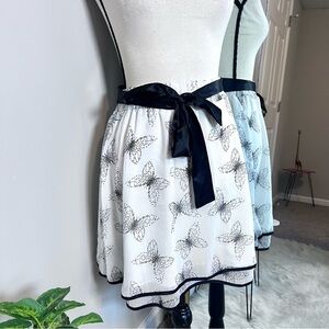 Maurices Black and White Butterfly Skirt